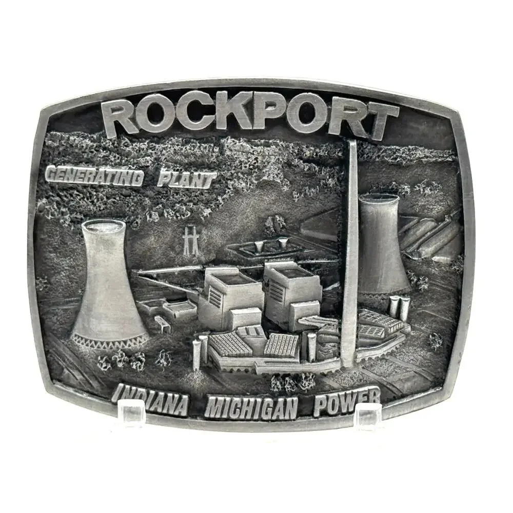 Indiana Michigan Power Rockport Plant Limited Edition No 176 Belt Buckle